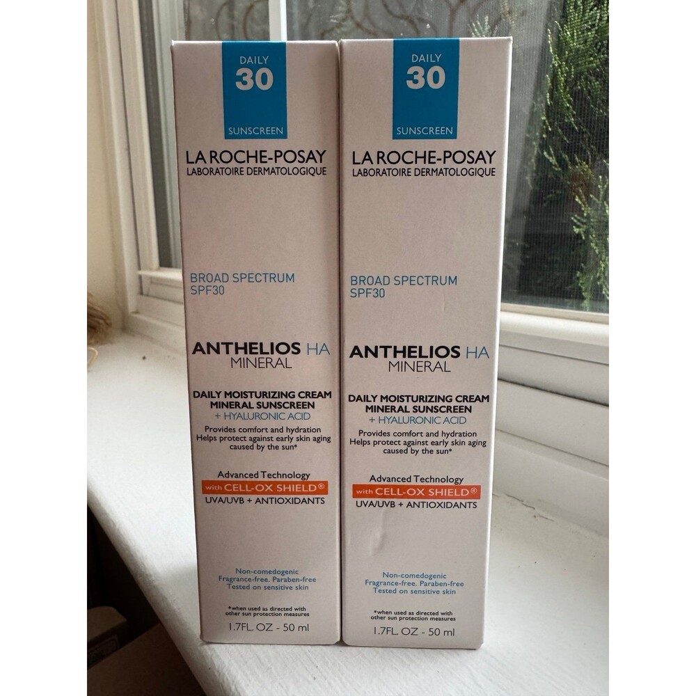 La Roche-Posay ANTHELIOS MINERAL SPF MOISTURIZER WITH HYALURONIC ACID set of 2